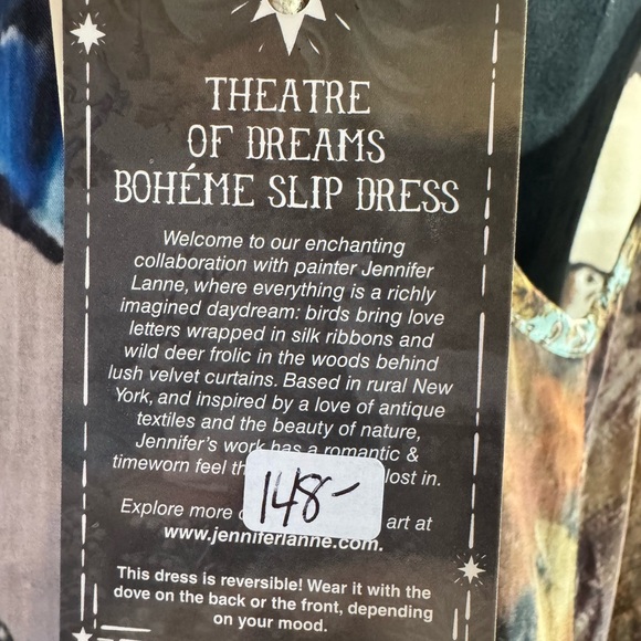 Theatre of Dreams Bohème Slip Dress S/M – Reversible, NWT - Picture 5 of 6